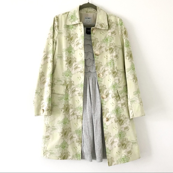 Old Navy Jackets & Blazers - EUC Printed Old Navy Trench